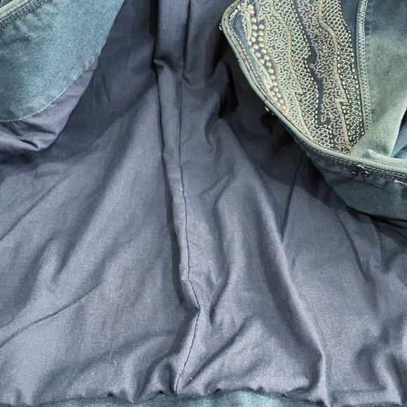 Reba Womens Blue Embellished Embroidered Studded Denim Jean Jacket  Size XL - Picture 9 of 12